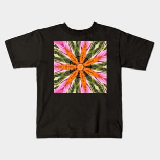 Unique Kaleidoscope Bee on Flower Kids T-Shirt